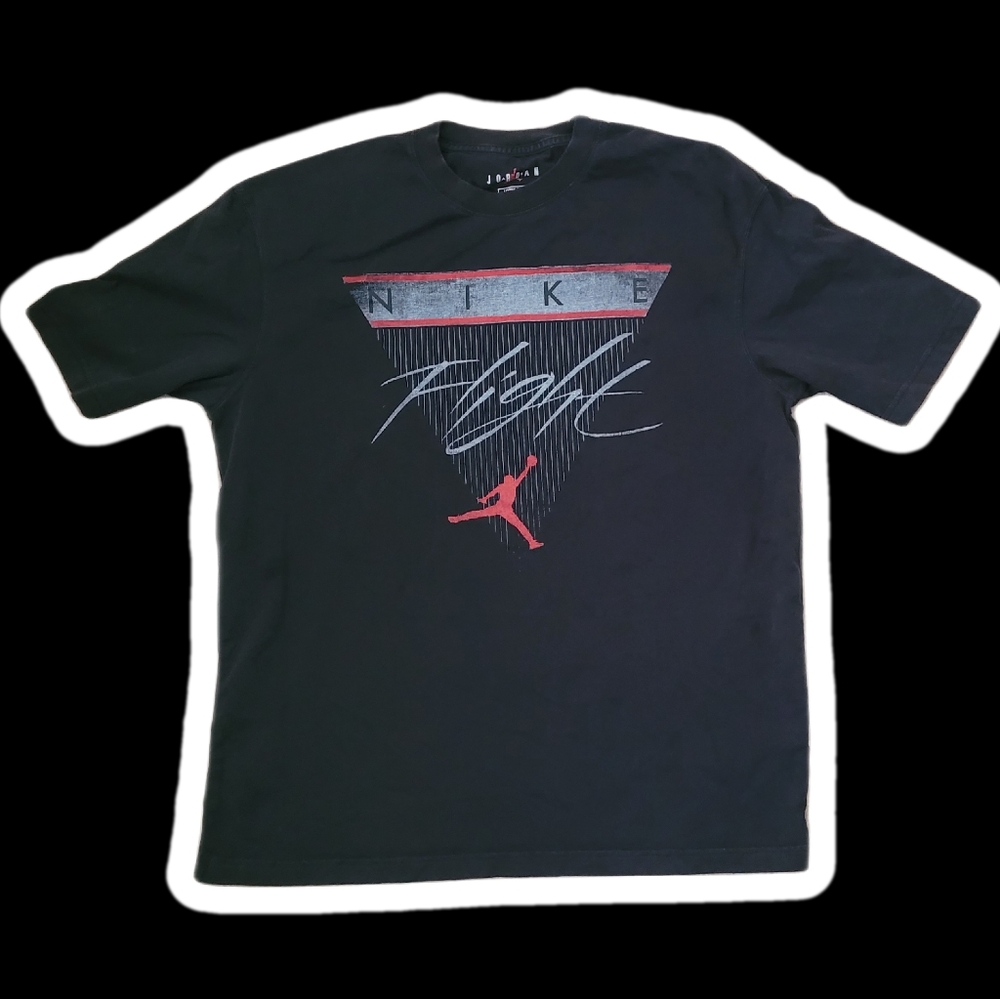 AIR JORDAN WOMENS FLIGHT BLACK T-SHIRT